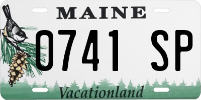 ME license plate 0741SP