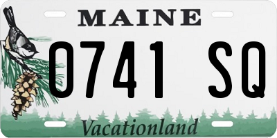 ME license plate 0741SQ