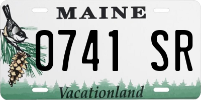 ME license plate 0741SR