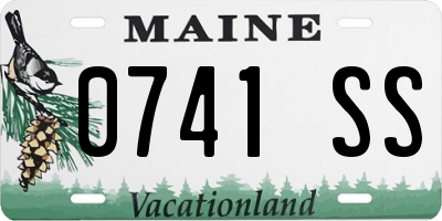 ME license plate 0741SS