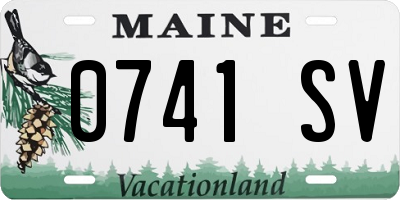 ME license plate 0741SV