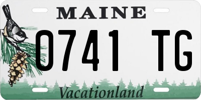 ME license plate 0741TG