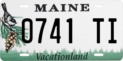 ME license plate 0741TI