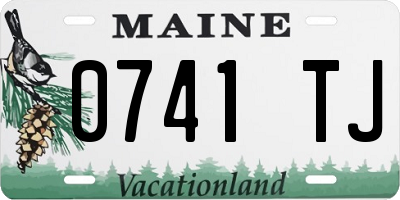 ME license plate 0741TJ