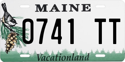 ME license plate 0741TT