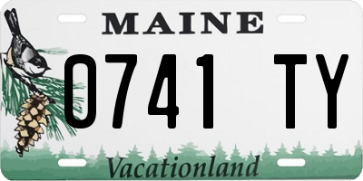 ME license plate 0741TY
