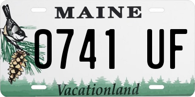 ME license plate 0741UF