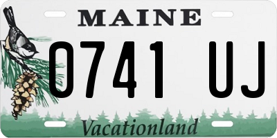 ME license plate 0741UJ