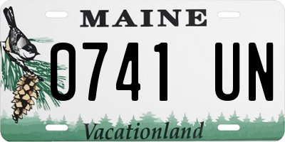 ME license plate 0741UN