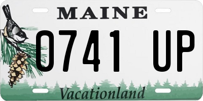 ME license plate 0741UP