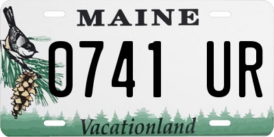 ME license plate 0741UR