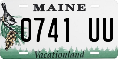 ME license plate 0741UU