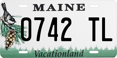 ME license plate 0742TL