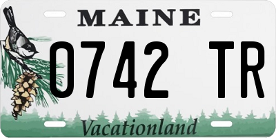 ME license plate 0742TR