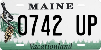 ME license plate 0742UP