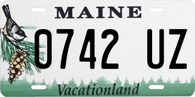 ME license plate 0742UZ