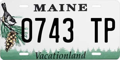 ME license plate 0743TP