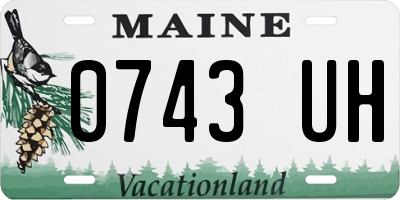 ME license plate 0743UH
