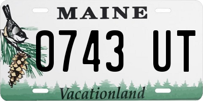 ME license plate 0743UT