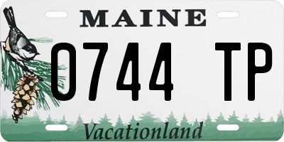 ME license plate 0744TP