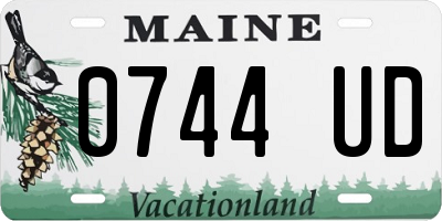 ME license plate 0744UD