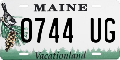 ME license plate 0744UG