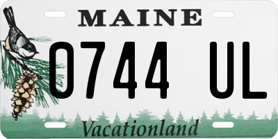 ME license plate 0744UL