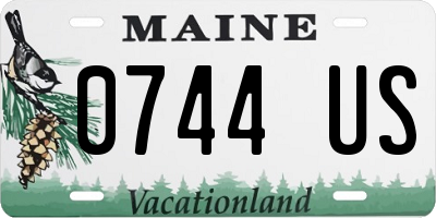 ME license plate 0744US
