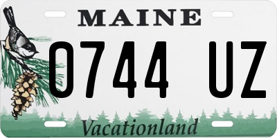 ME license plate 0744UZ