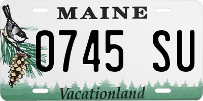 ME license plate 0745SU