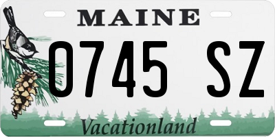 ME license plate 0745SZ