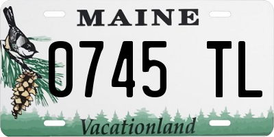 ME license plate 0745TL