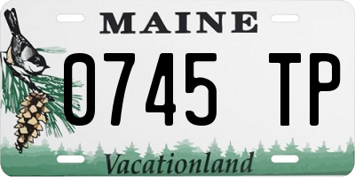 ME license plate 0745TP