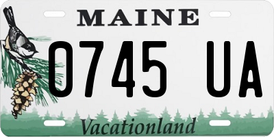 ME license plate 0745UA