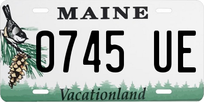 ME license plate 0745UE