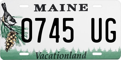 ME license plate 0745UG
