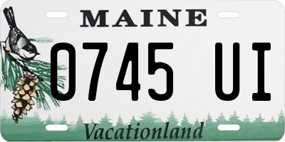 ME license plate 0745UI