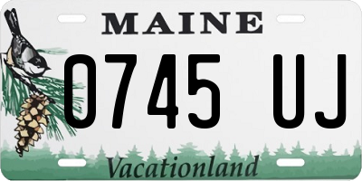 ME license plate 0745UJ