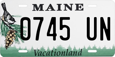 ME license plate 0745UN
