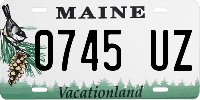 ME license plate 0745UZ