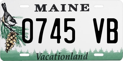 ME license plate 0745VB