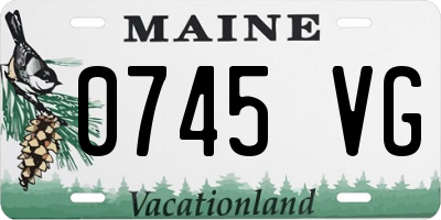 ME license plate 0745VG