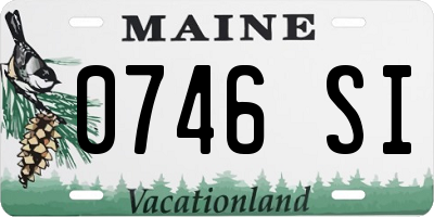 ME license plate 0746SI