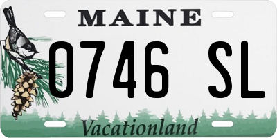 ME license plate 0746SL
