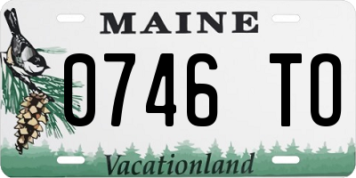ME license plate 0746TO