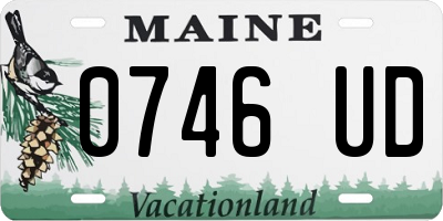 ME license plate 0746UD