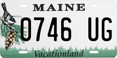 ME license plate 0746UG