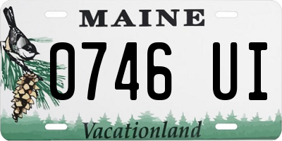 ME license plate 0746UI
