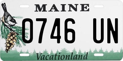 ME license plate 0746UN