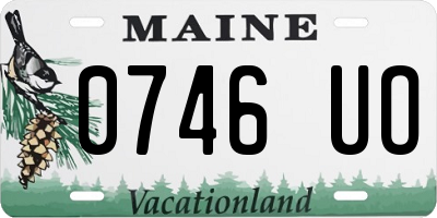 ME license plate 0746UO